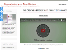 Tablet Screenshot of moneymakersvstimewasters.com